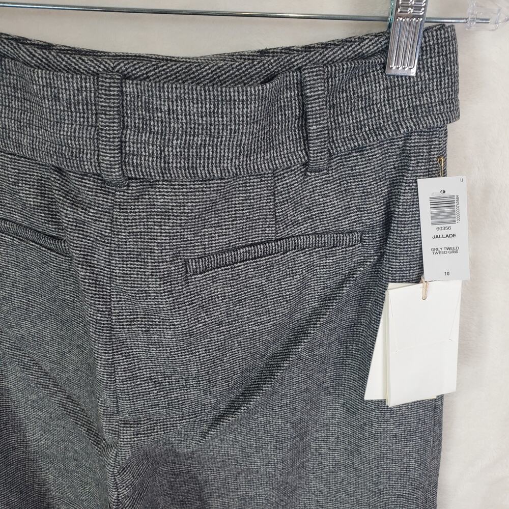 Aritzia Wilfred Jallade Grey Cashmere Wool Blend Tweed Pants 10 High Rise Ankle - Picture 12 of 14